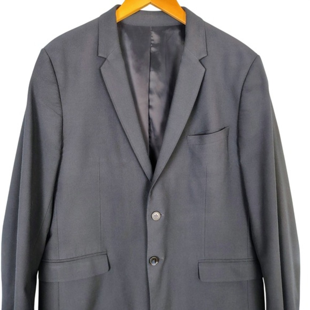 Calvin Klein Infinite Mens Slim Fit Blazer Jacket Navy Blue XL Two Button